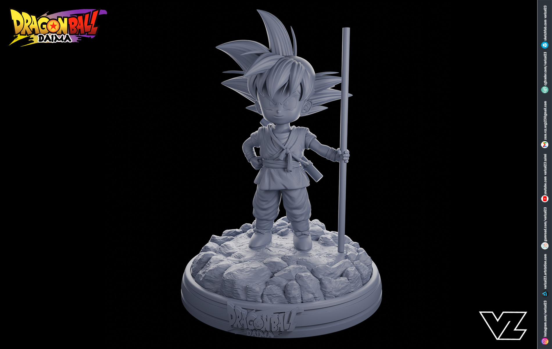 Kid Goku - Dragonball Daima 3D print model_3