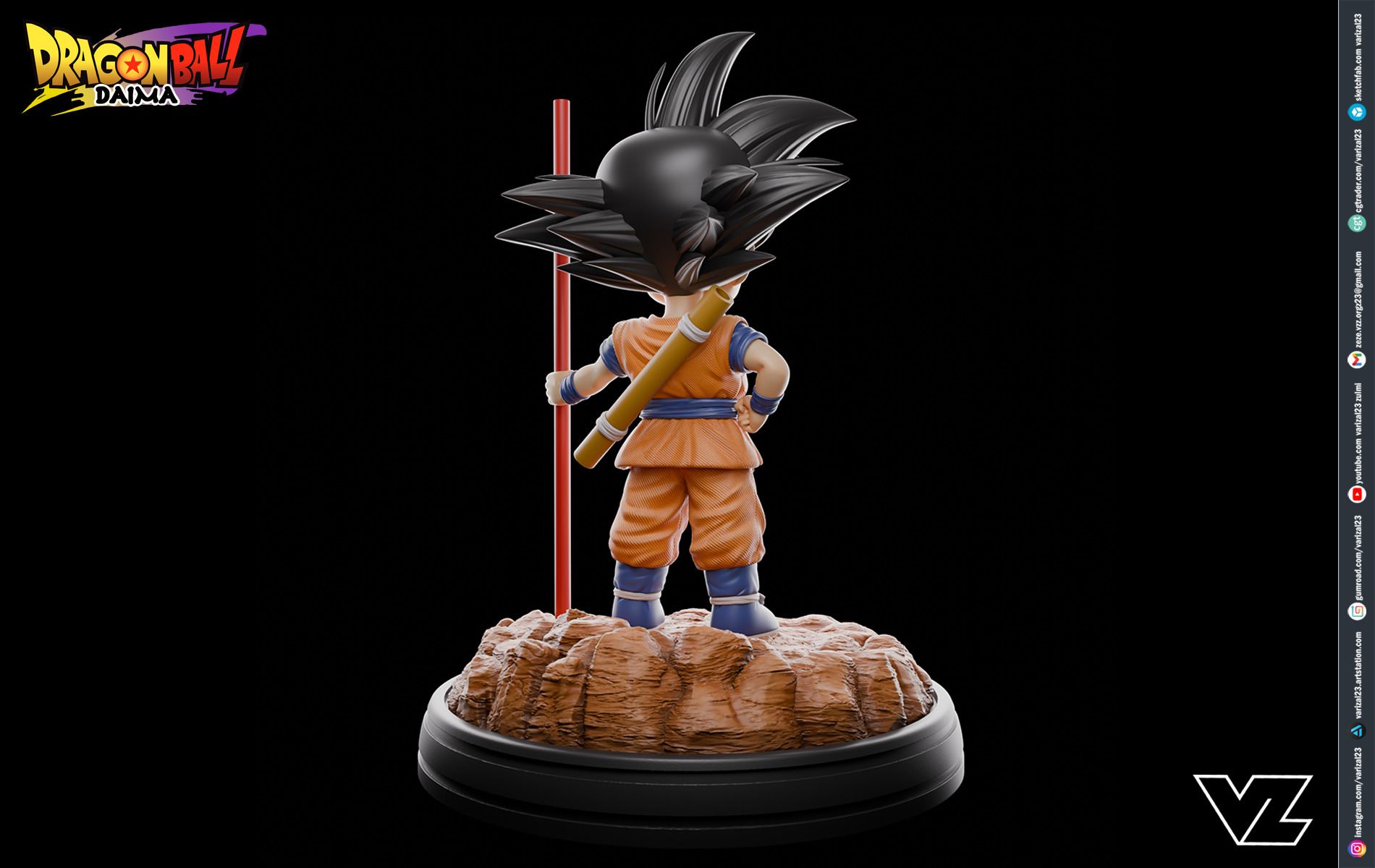 Kid Goku - Dragonball Daima 3D print model_2
