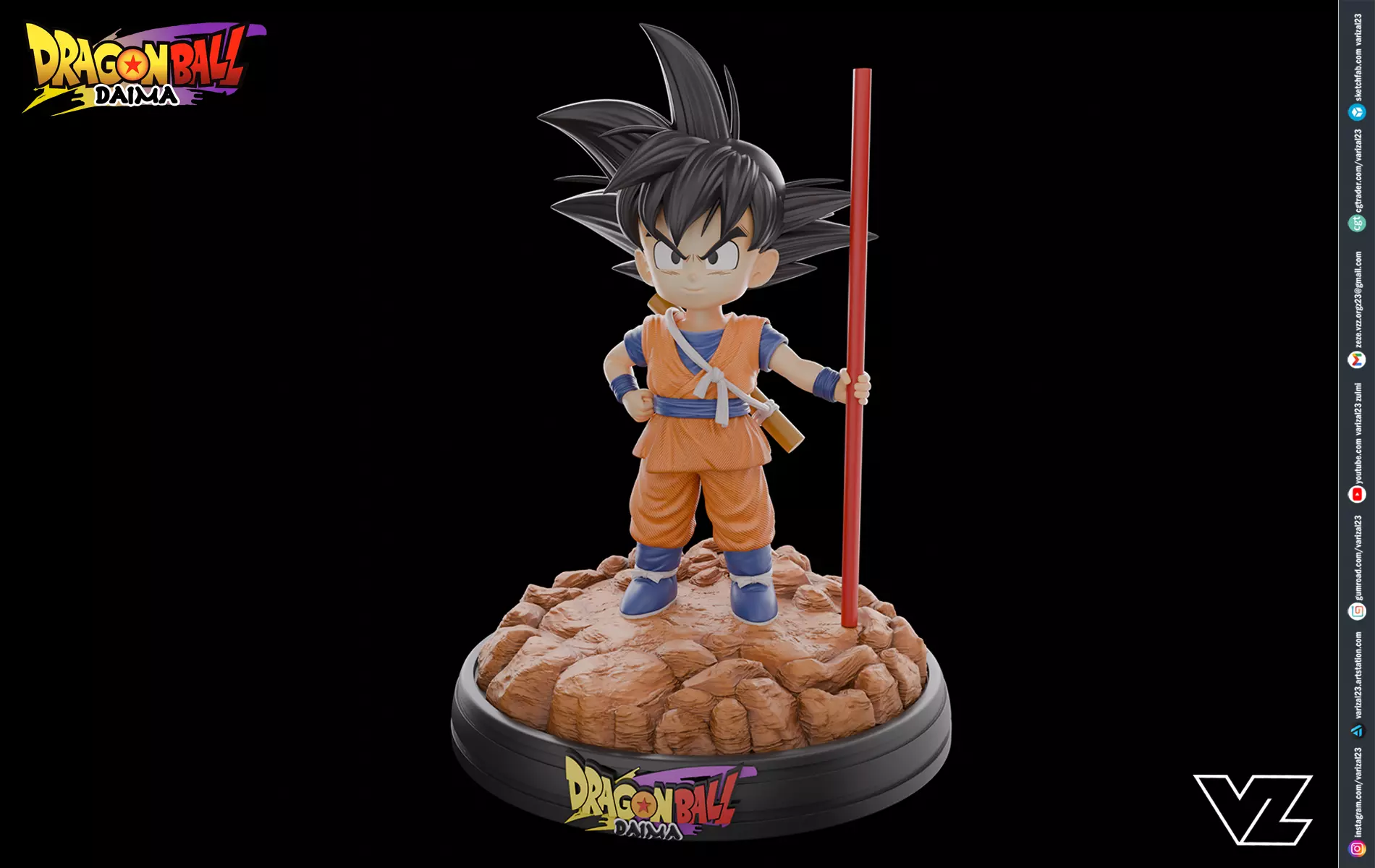 Kid Goku - Dragonball Daima 3D print model_0