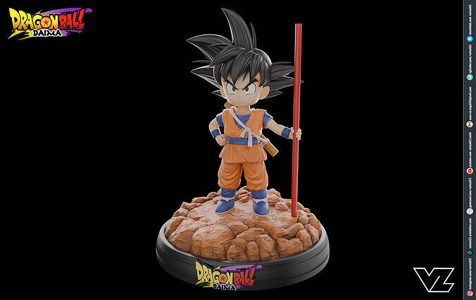 Kid Goku - Dragonball Daima 3D print model