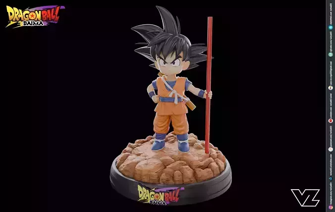 Kid Goku - Dragonball Daima 3D print model
