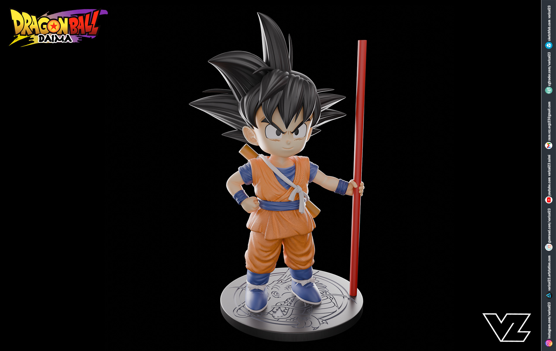 Kid Goku - Dragonball Daima 3D print model_1