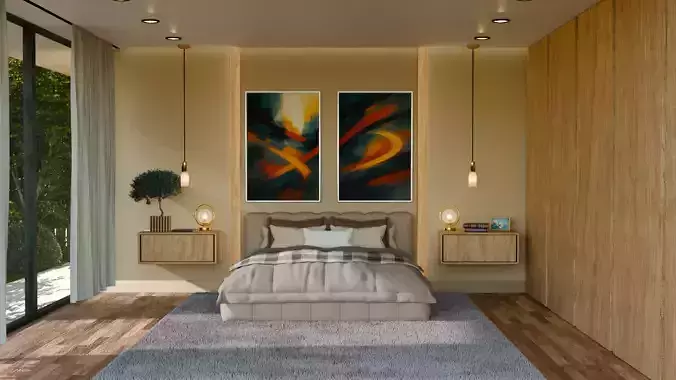 Modern Upholstered Bed