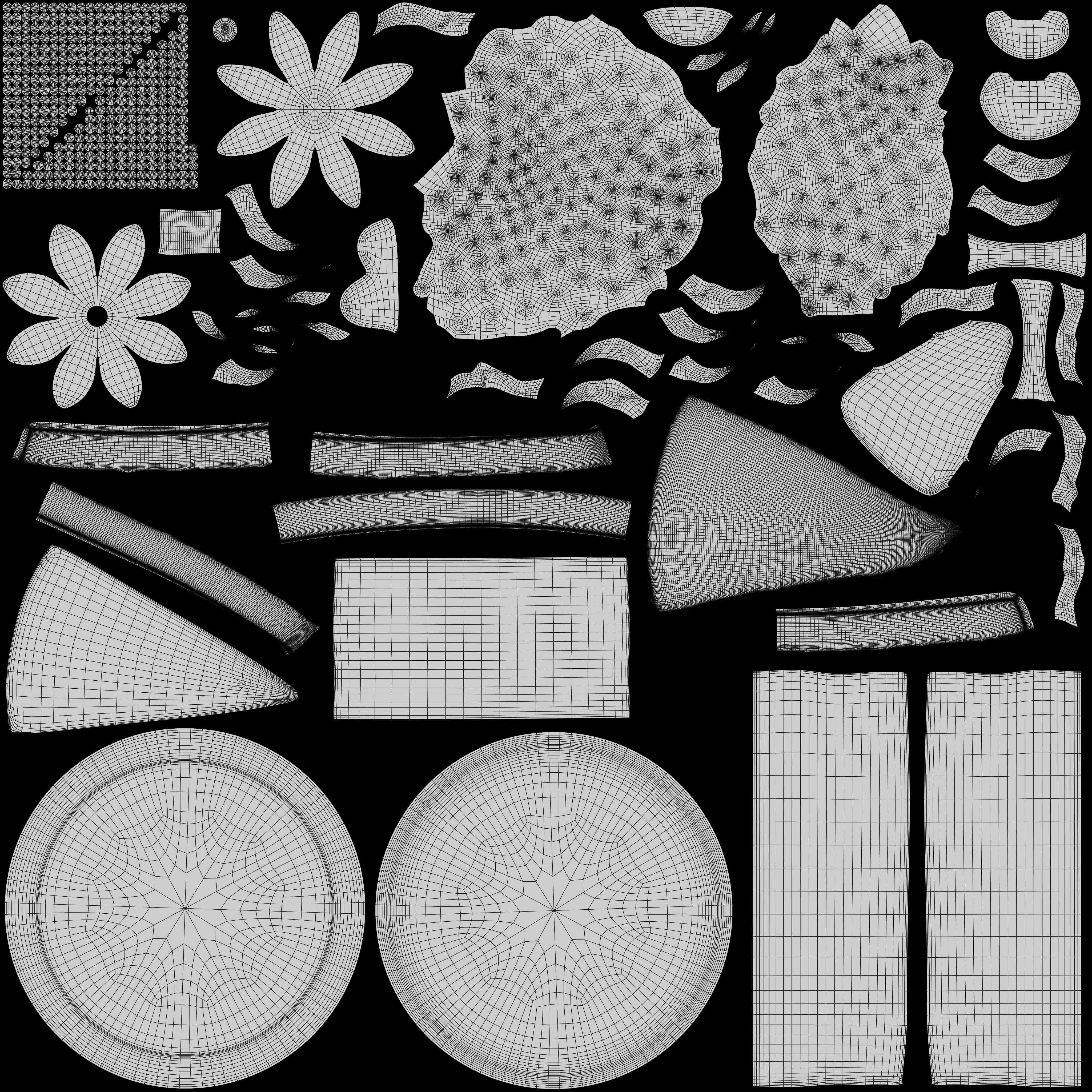 Strawberry Cheesecake Slice 3D model_8