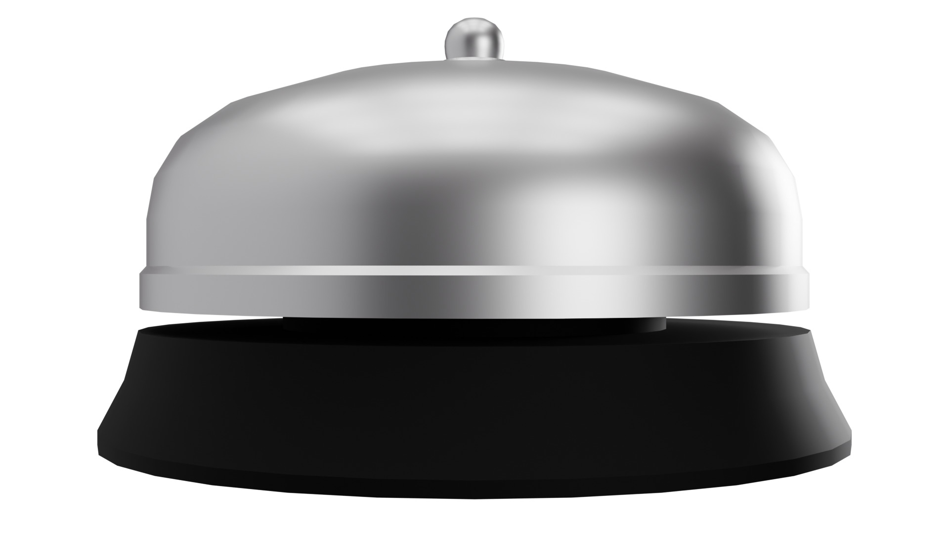 Low Poly Reception Bell 3D Model - Game Ready Low-poly 3D model_1