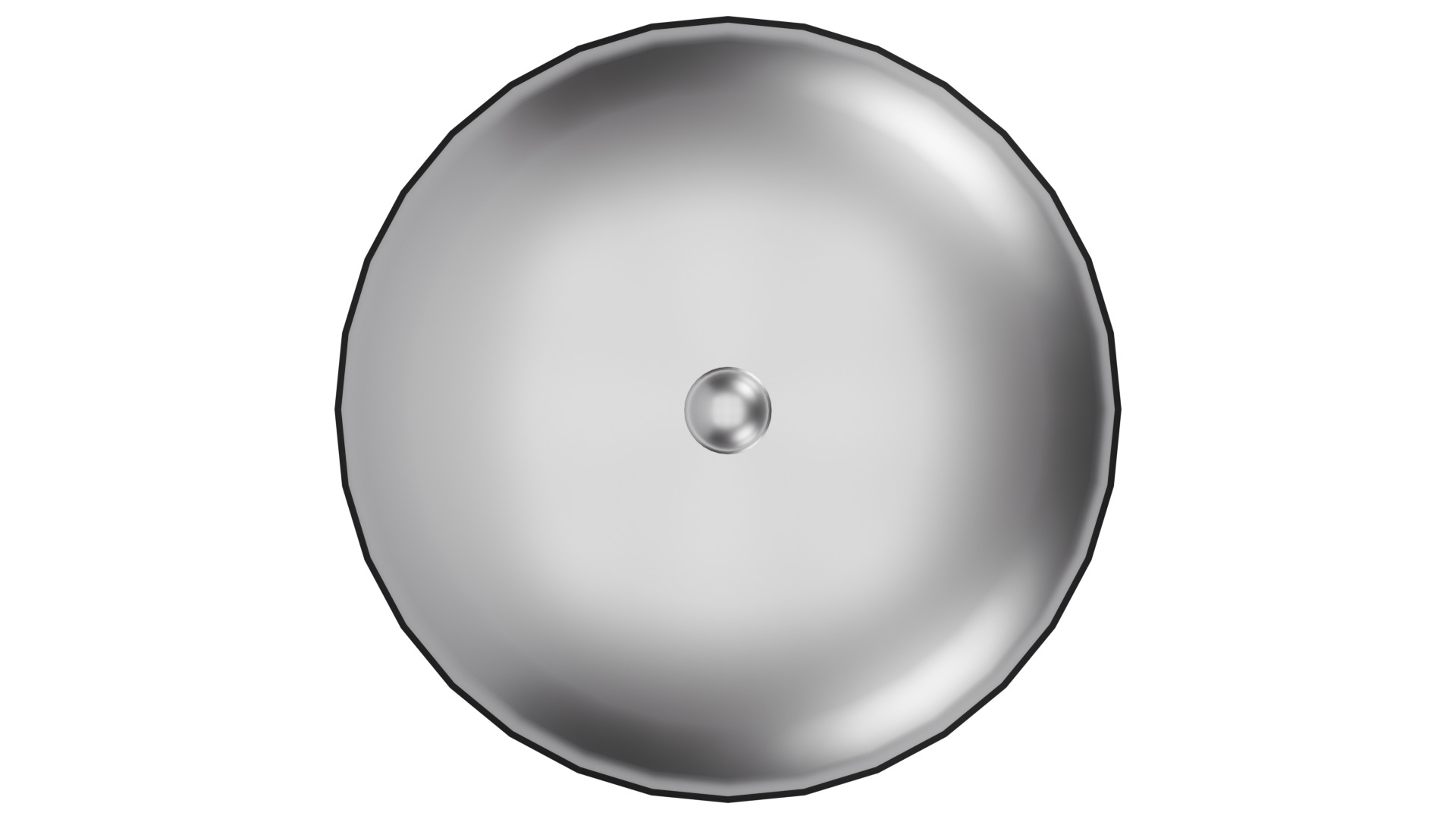 Low Poly Reception Bell 3D Model - Game Ready Low-poly 3D model_2