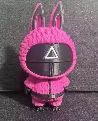 Squid Game x Labubu Figure for 3d Printing Split into parts