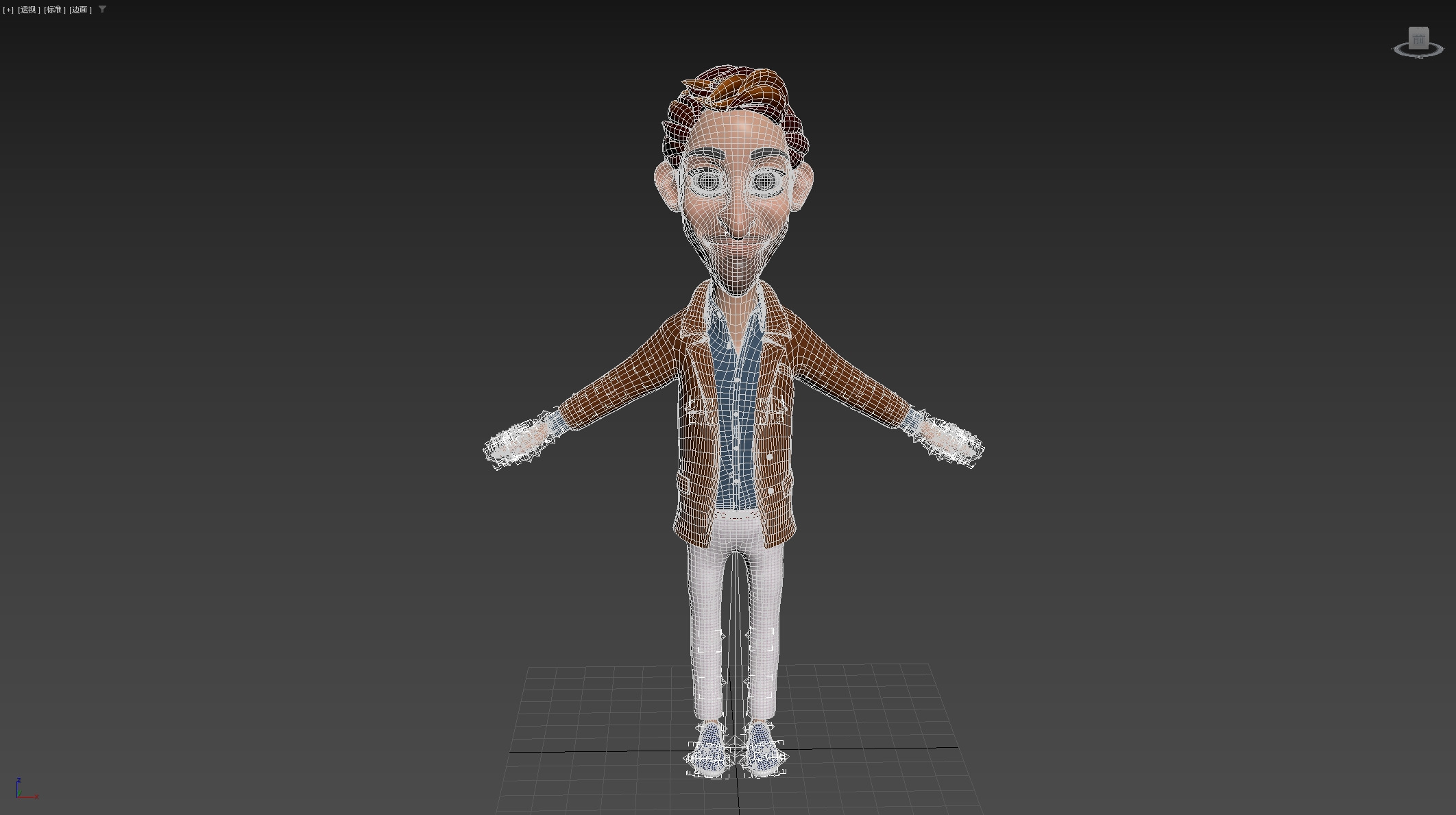 Cartoon Man Rigged Low-poly 3D model_25