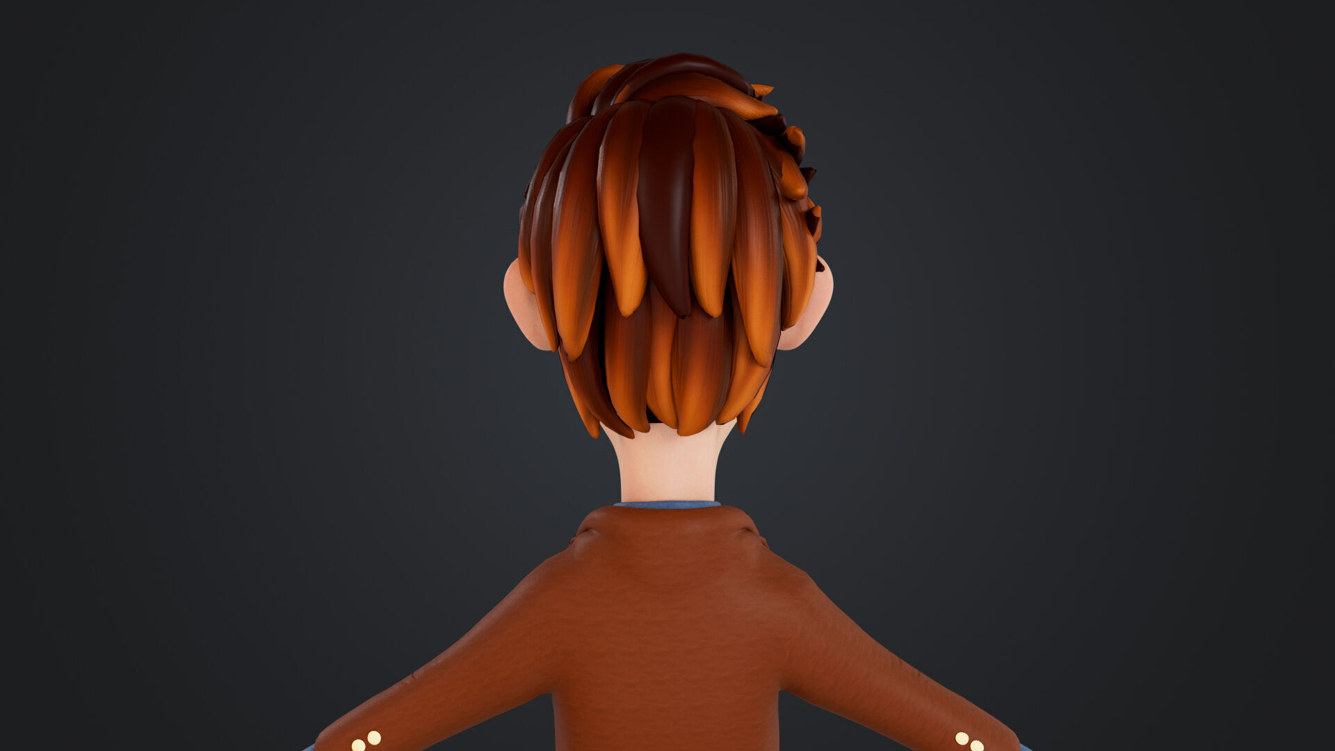 Cartoon Man Rigged Low-poly 3D model_10