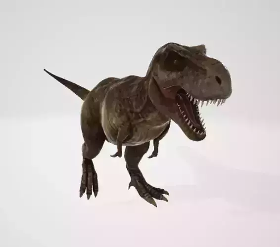 Realistic Tyrannosaurus Rex 3D Model  - Game Ready Dinosaur Low-poly 3D model