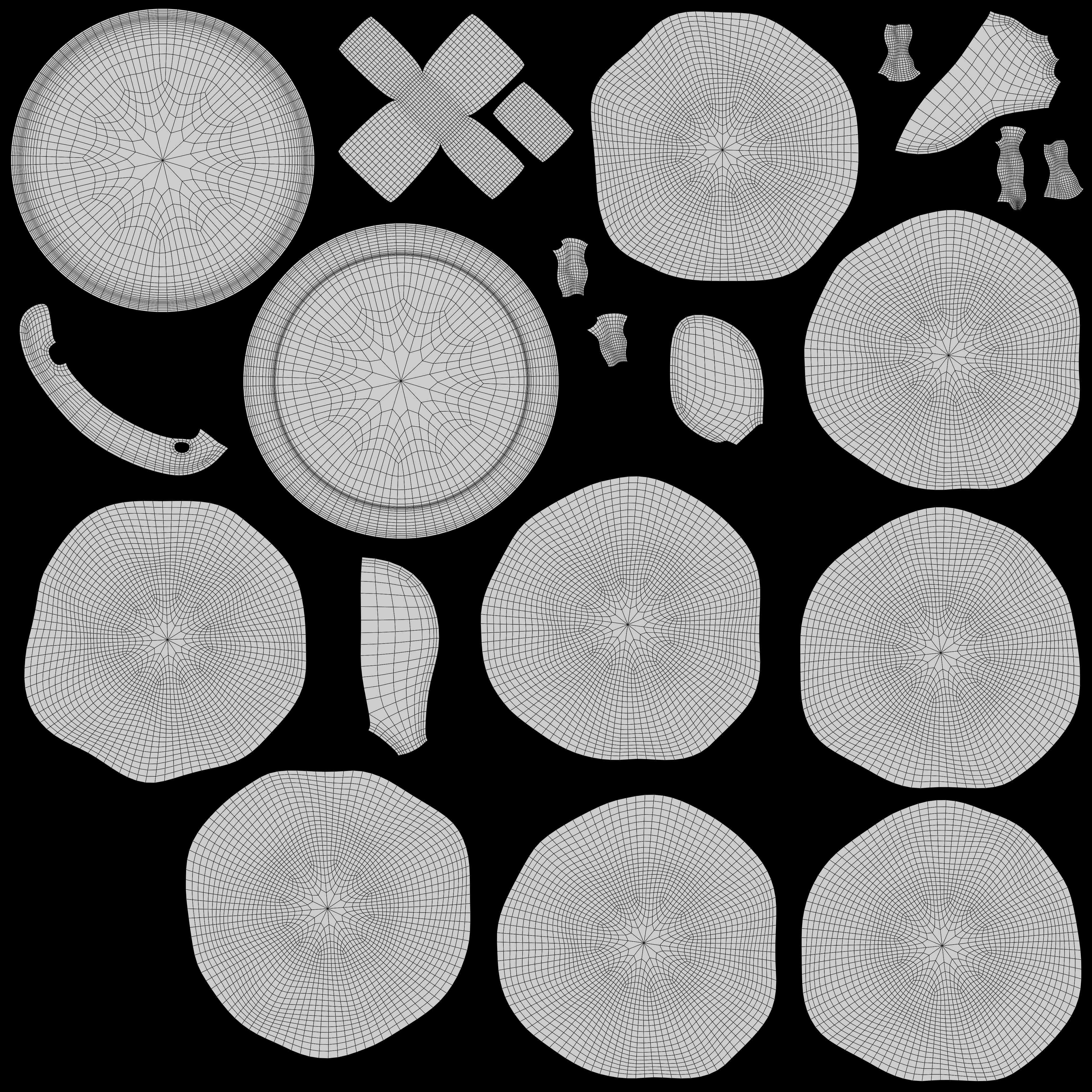 Pancake Stack with Syrup 3D model_8