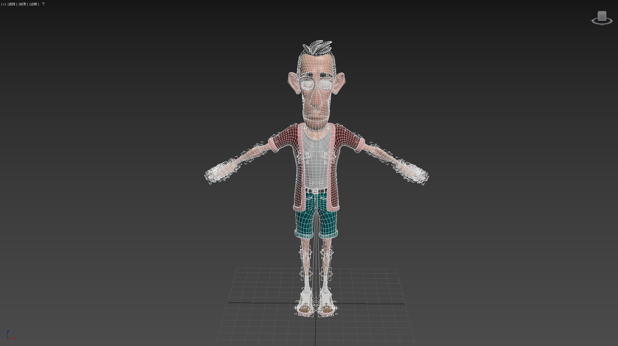Cartoon Man Rigged Low-poly 3D model_25