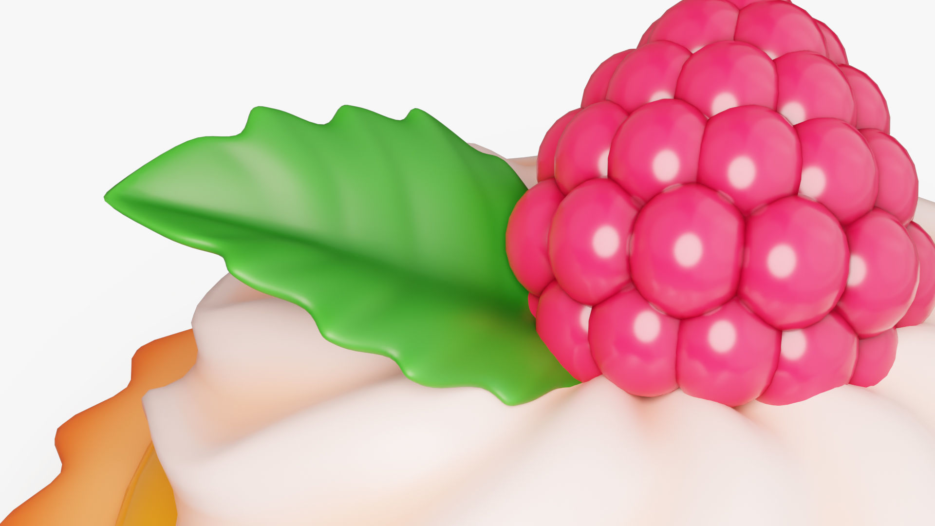 Fruit Tartlet with Cream 3D model_6