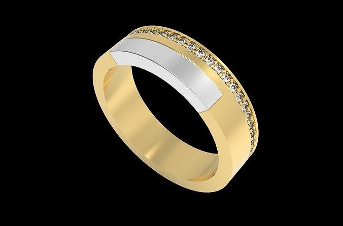 Wedding ring 3D print model