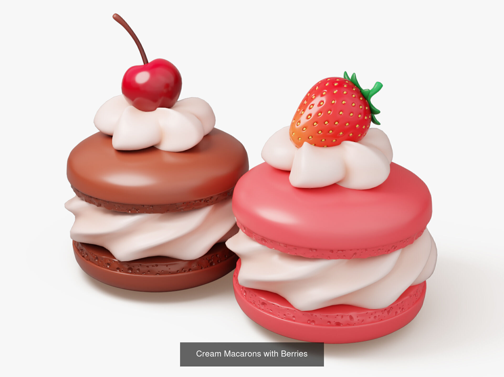 Sweet Dessert Pack 3D Model Collection_5