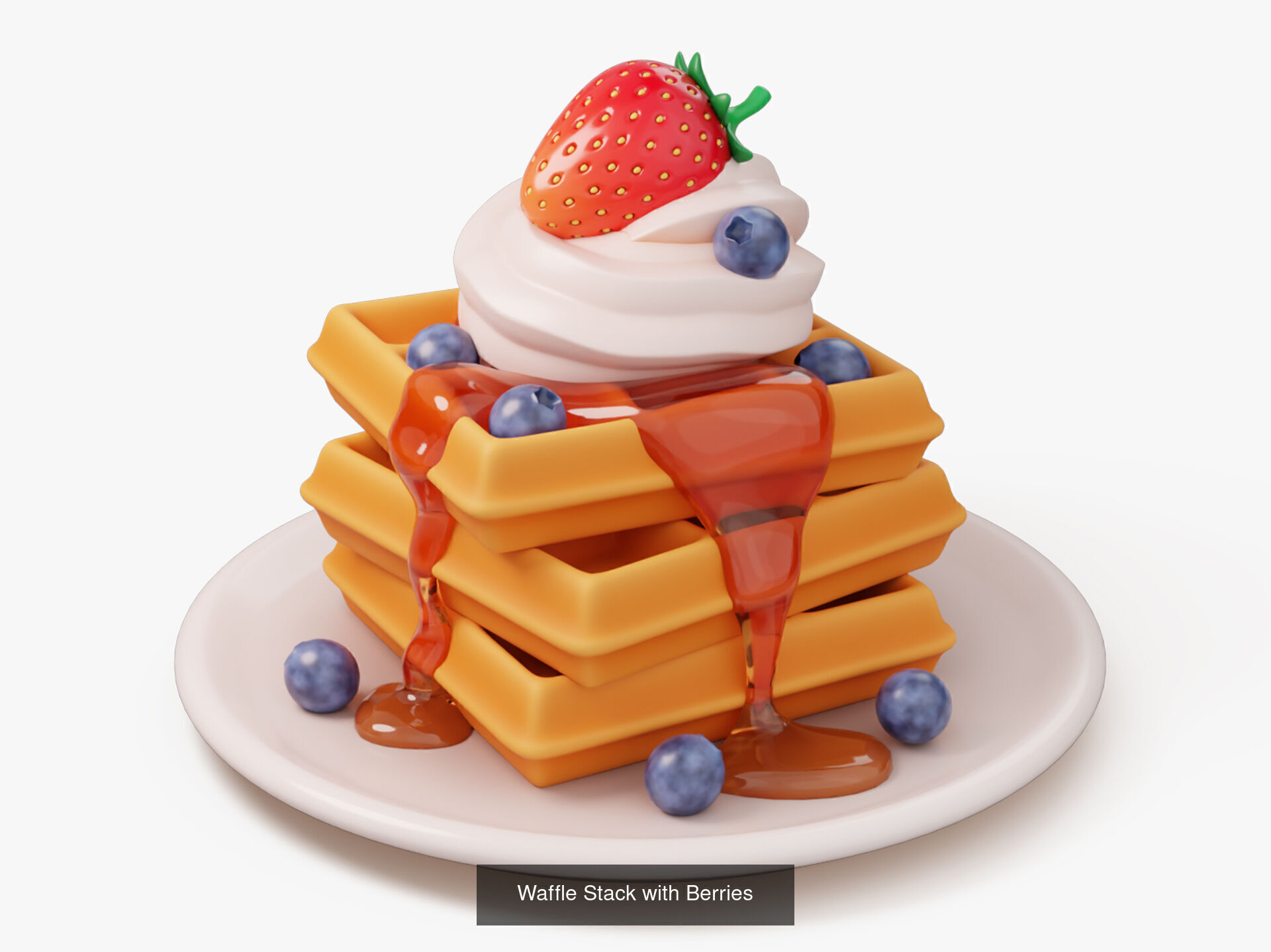 Sweet Dessert Pack 3D Model Collection_9