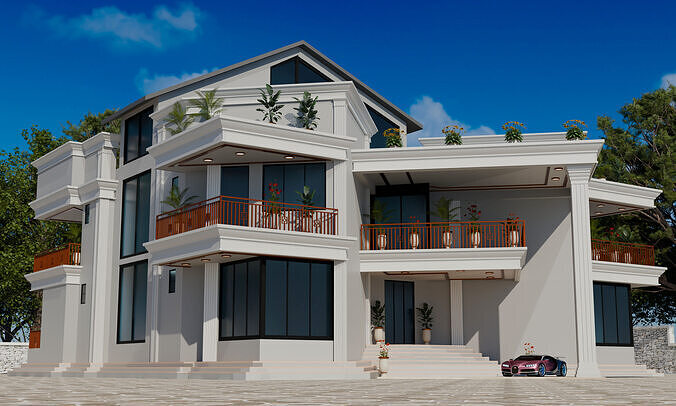 Exterior Villa 3D model