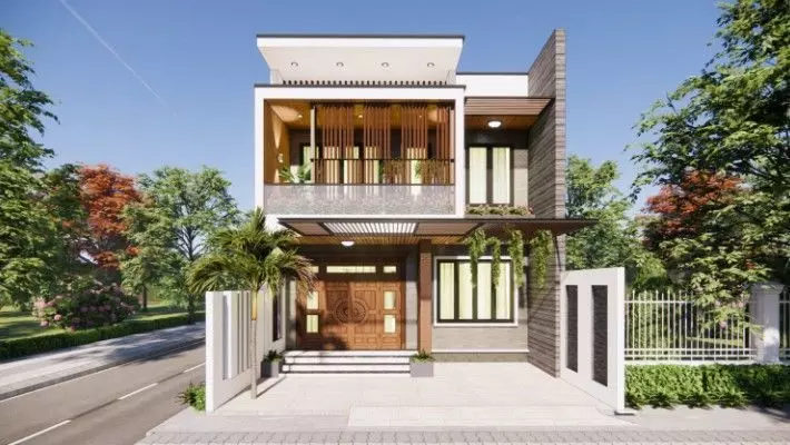 House Exterior Model 3D model_0