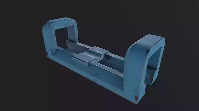 Sci-Fi Hard Surface Environment Prop Game-Ready 3D Asset