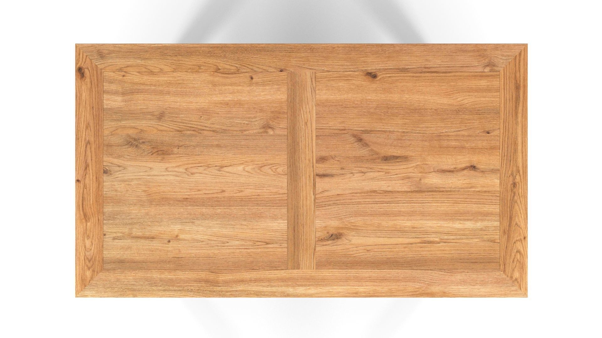 Country Dining Table 160 x 90 cm -63 x 35 inch Solid Natural Oak 3D model_3