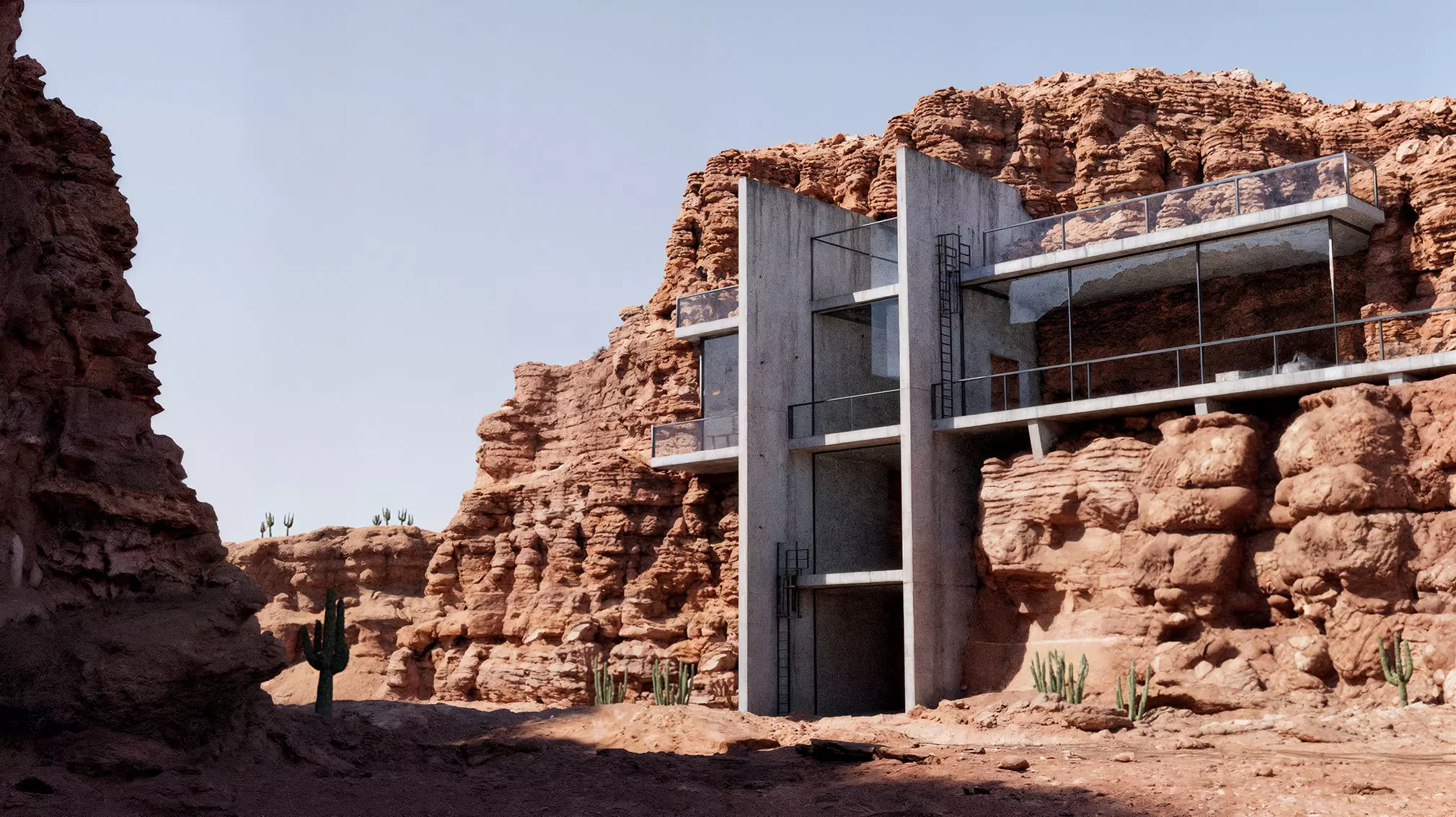 Mountain House 3D model_0