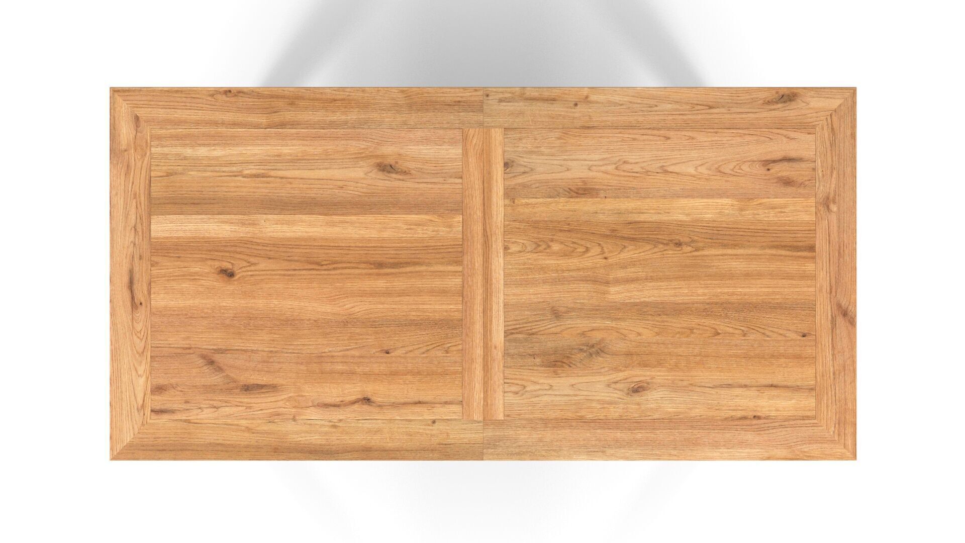 Country Extendable Dining Table 220 x 90 cm 87 x 35 in Solid Oak 3D model_6