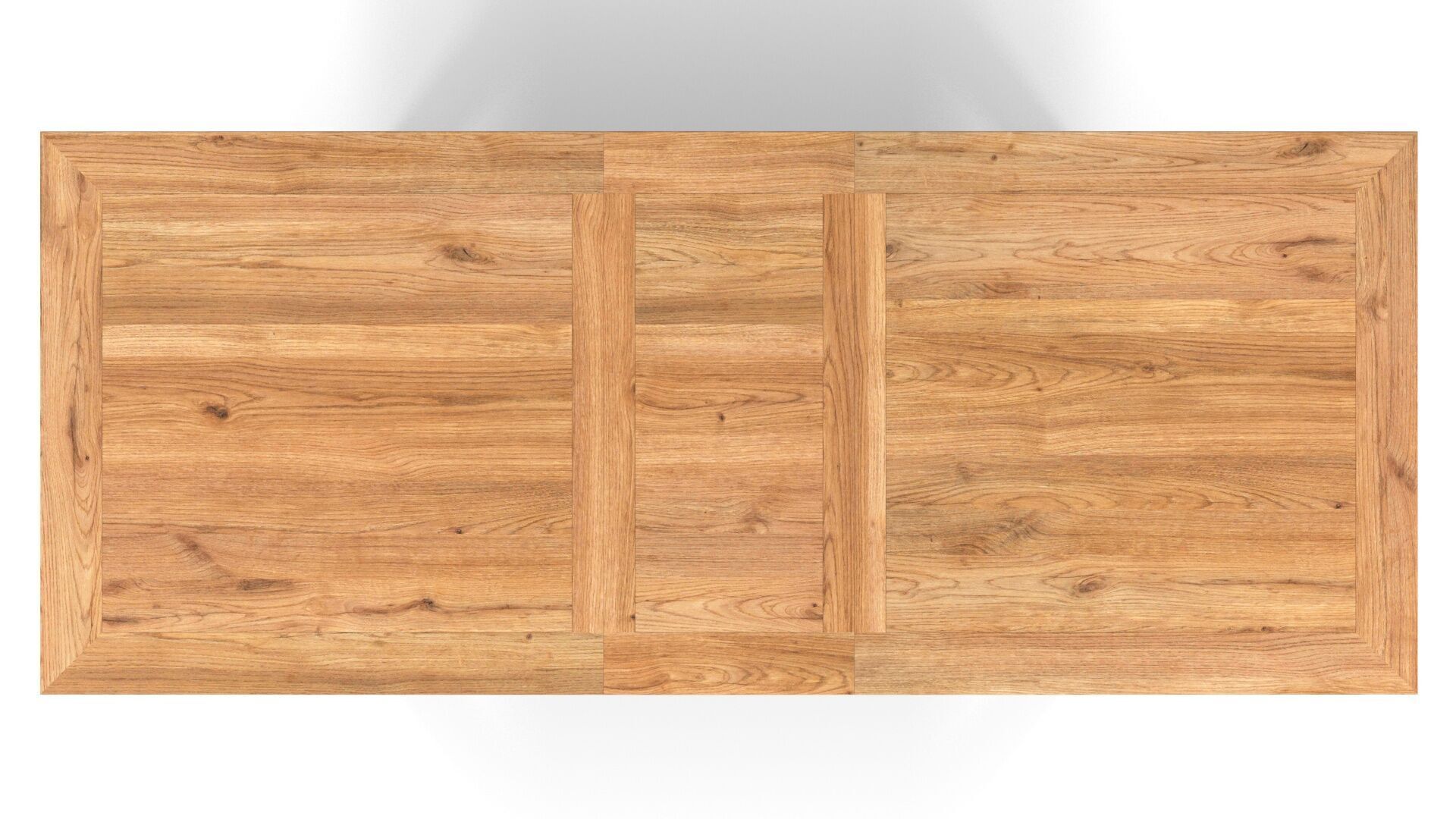 Country Extendable Dining Table 220 x 90 cm 87 x 35 in Solid Oak 3D model_5