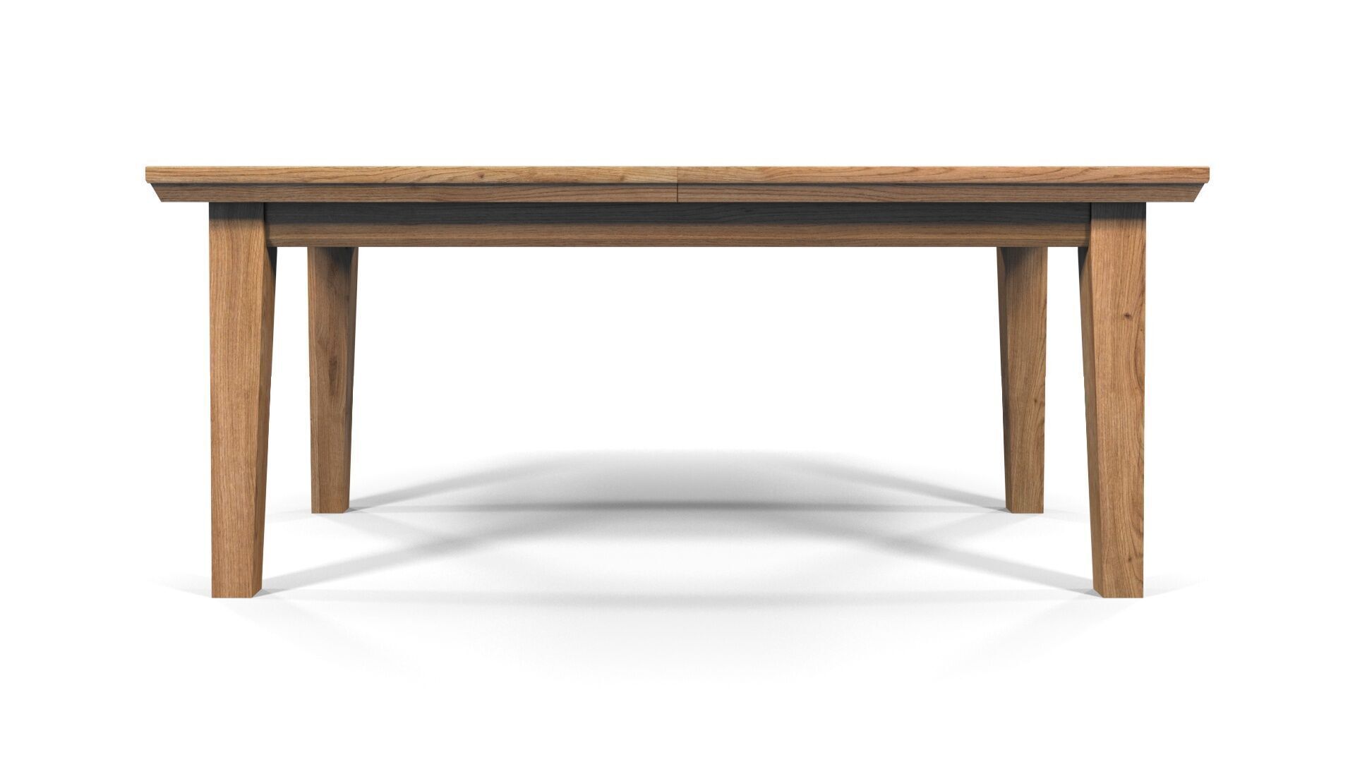 Country Extendable Dining Table 220 x 90 cm 87 x 35 in Solid Oak 3D model_15