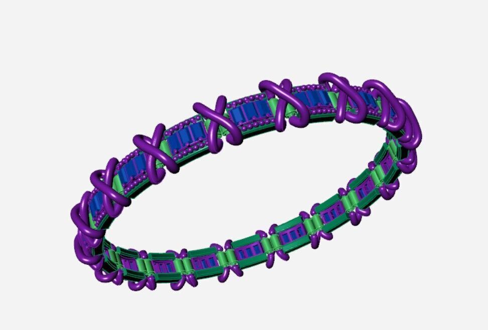 Baguettes Bracelets 3D print model_2