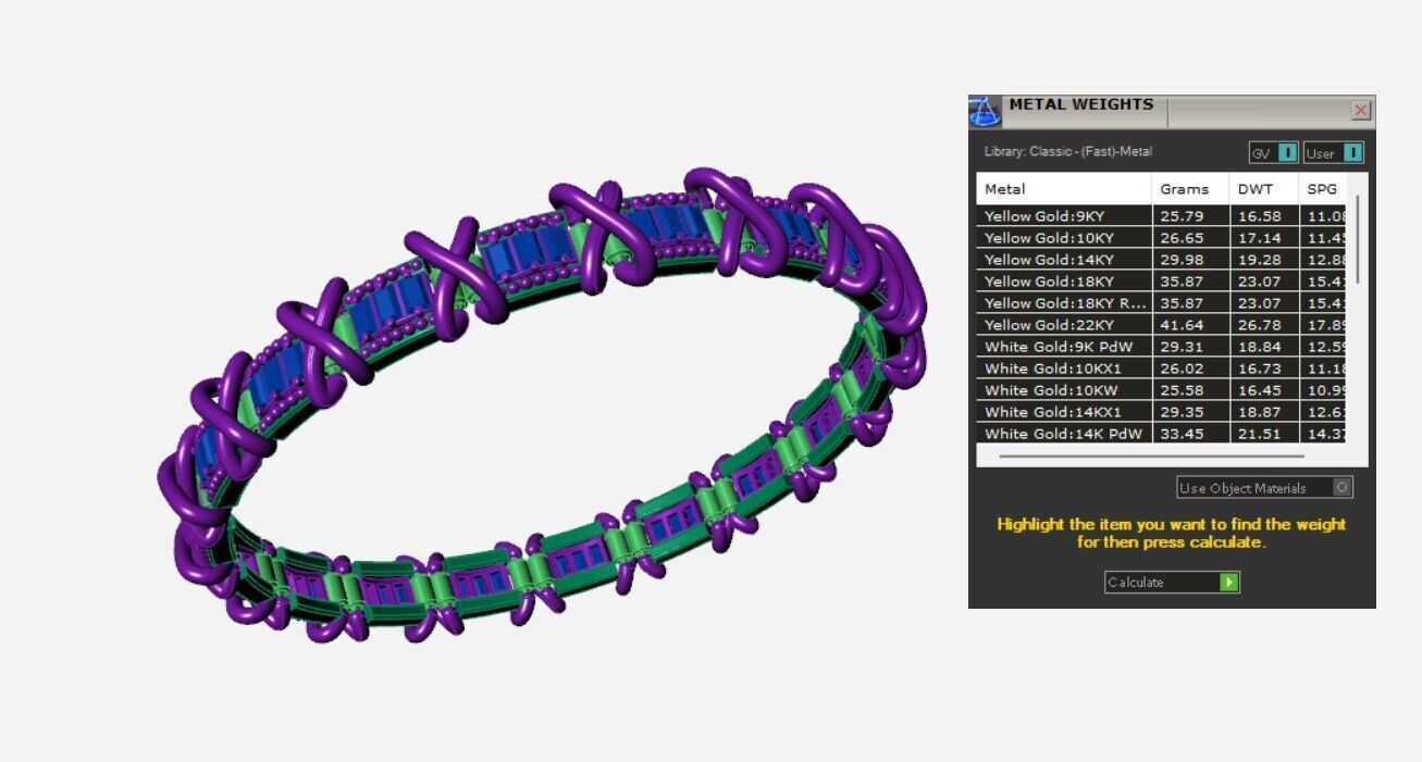 Baguettes Bracelets 3D print model_4