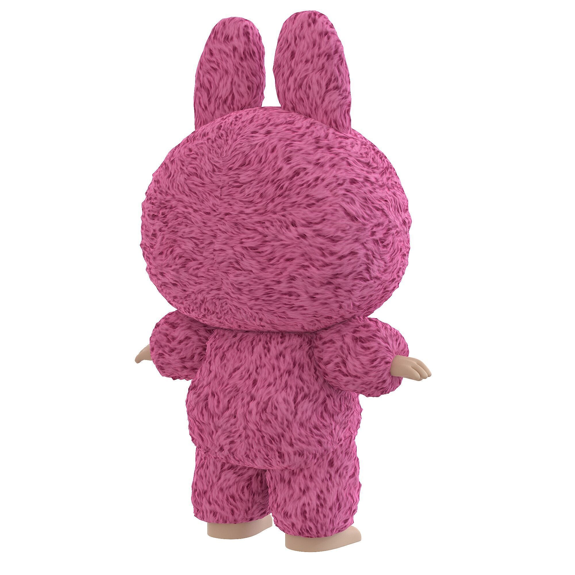 Labubu Monster Low-poly 3D model_4