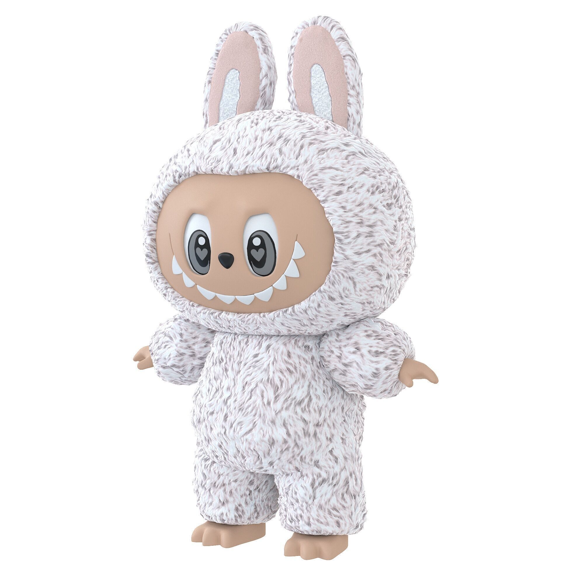 Labubu Monster Low-poly 3D model_1