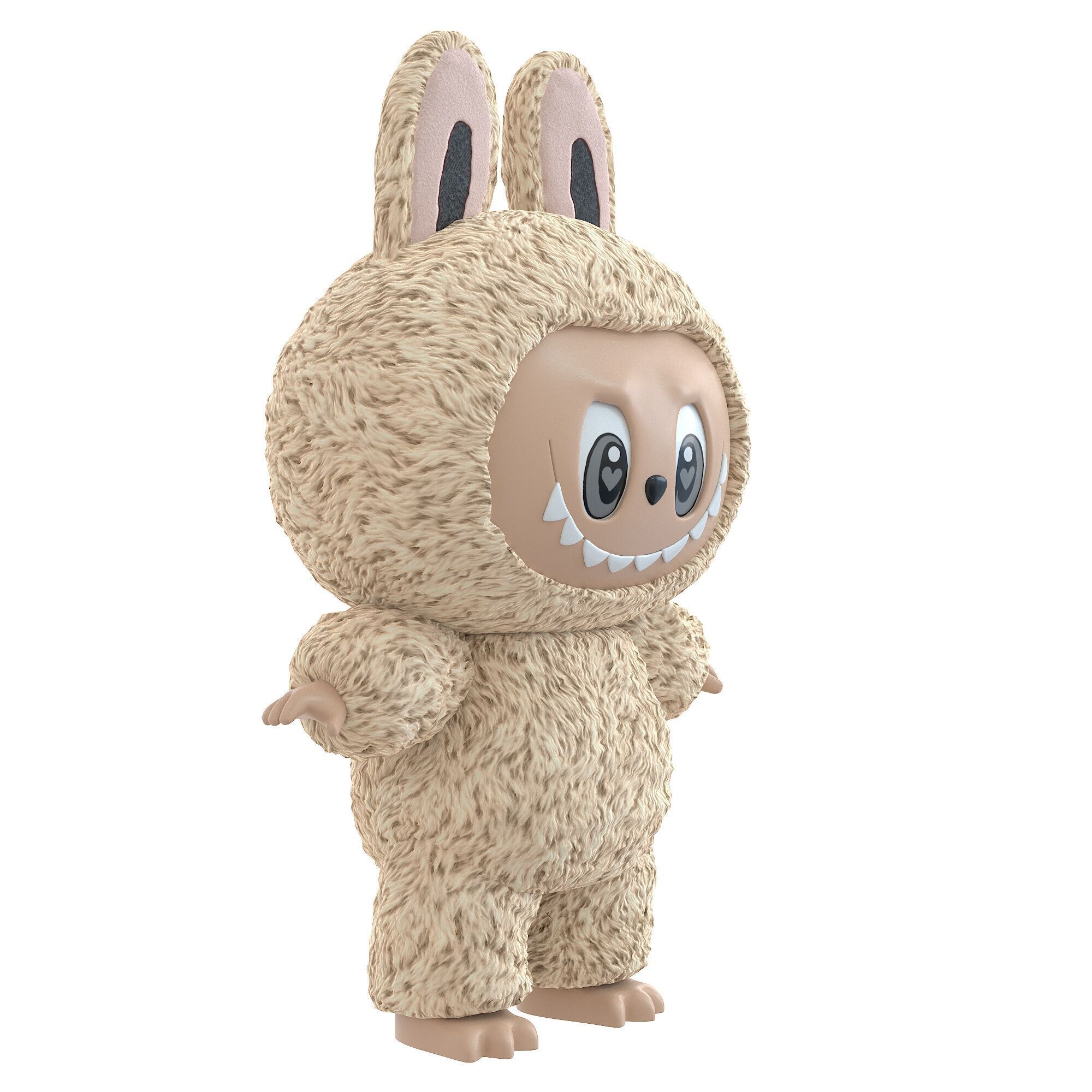 Labubu Monster Low-poly 3D model_7