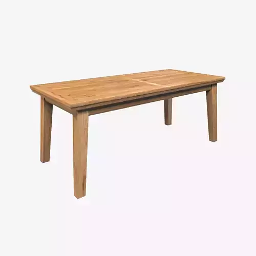 Country Extendable Dining Table 240 x 90 cm 94 x 35 in Solid Oak