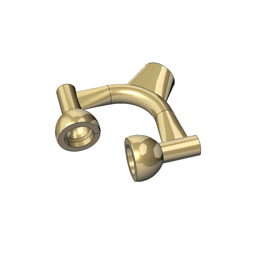 Skull pendant with round gemstones 001 3D print model_11