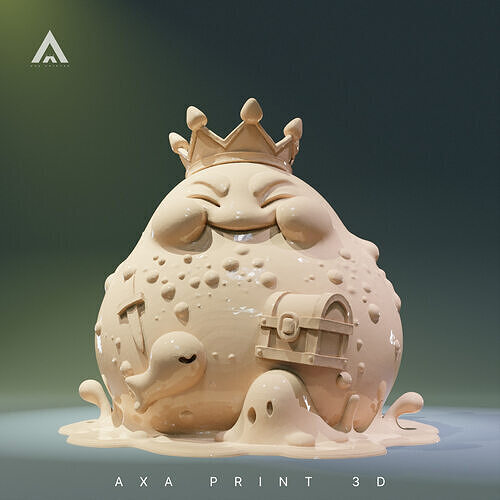 Slime King - His Royal Blobs 3D print model