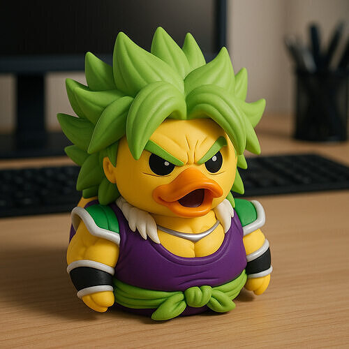 Rubber Duck - Broly Dragon Ball - 3d print 3D print model