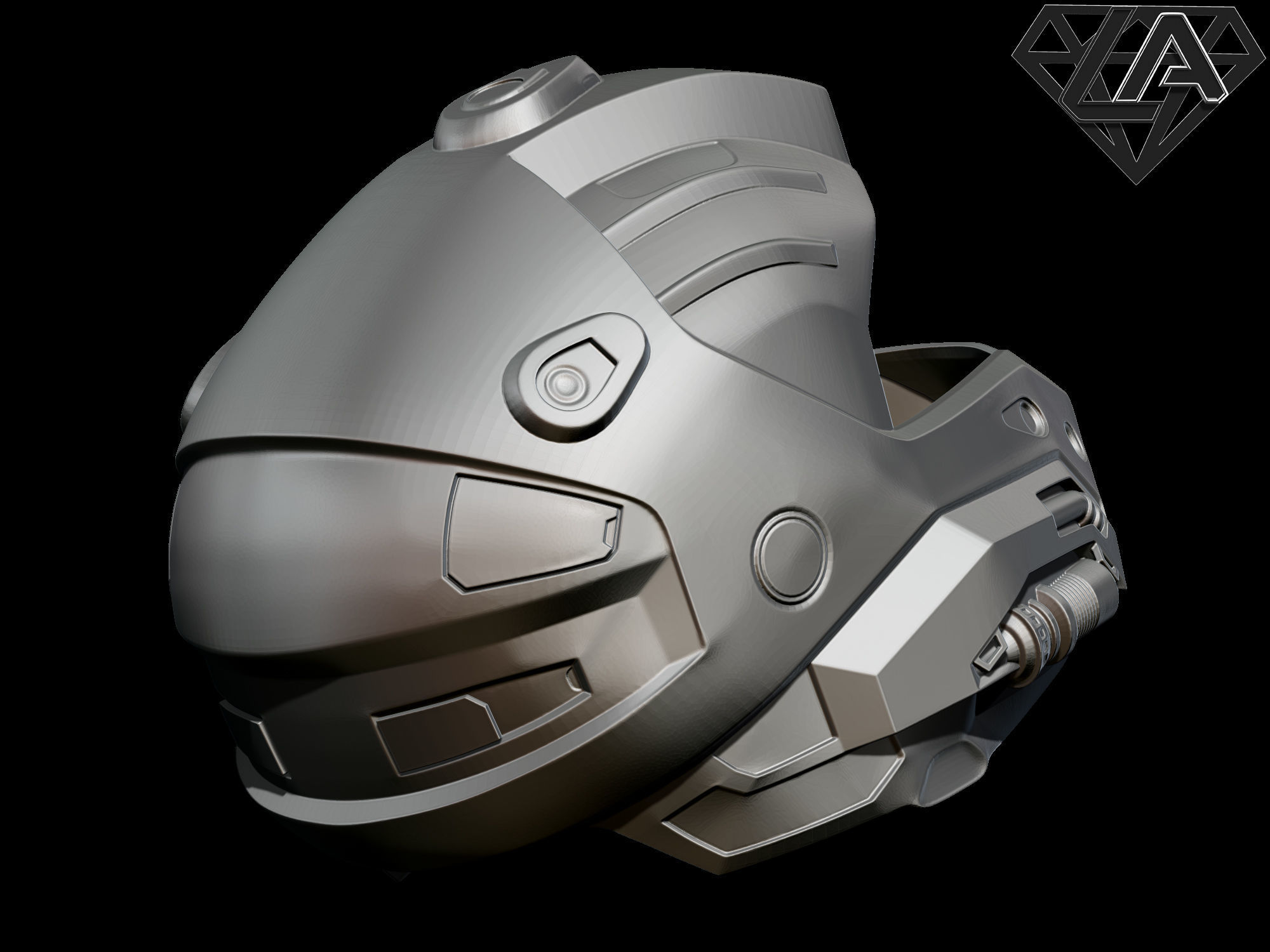 Halo CQB helmet 3D print model_9