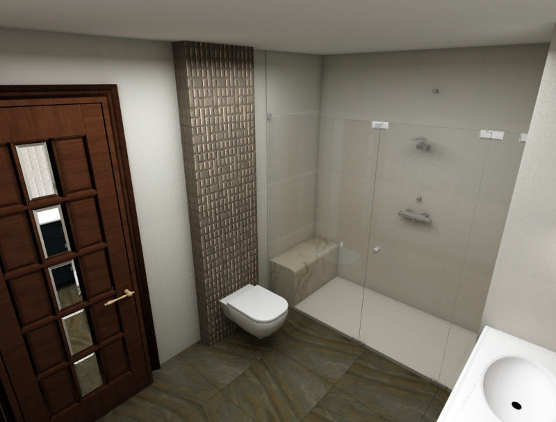Bathroom modern design Free 3D model_1