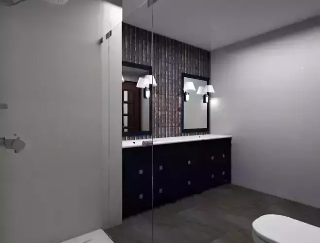 Bathroom modern design Free 3D model