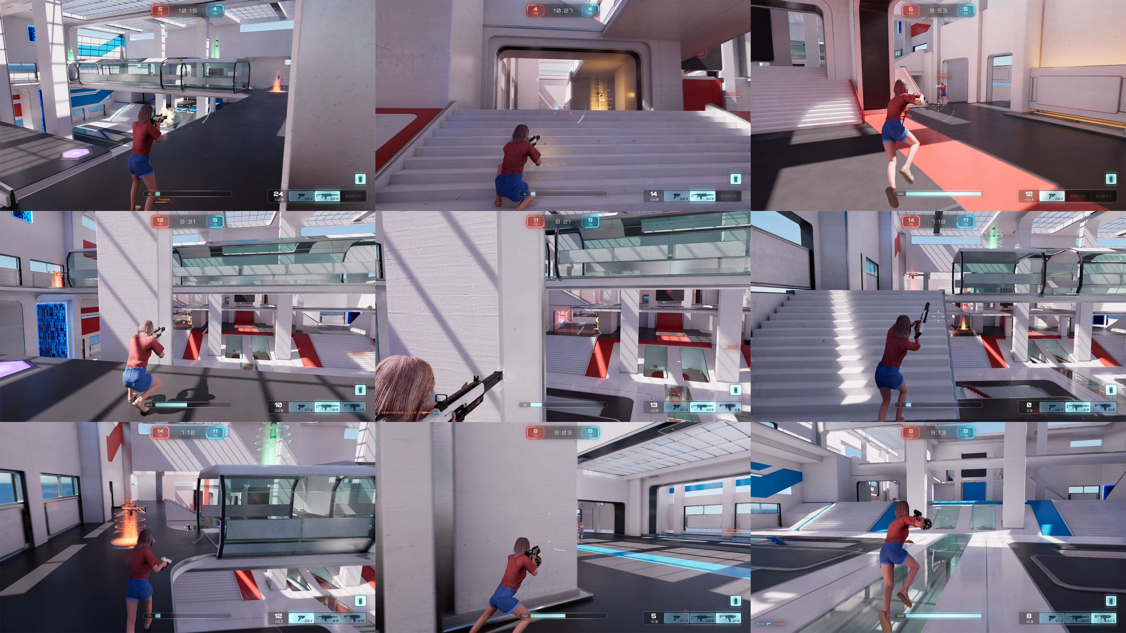 Casual Realistic Girl Minji  Low-poly 3D model_10