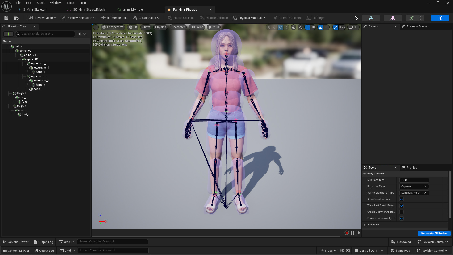 Casual Realistic Girl Minji  Low-poly 3D model_25