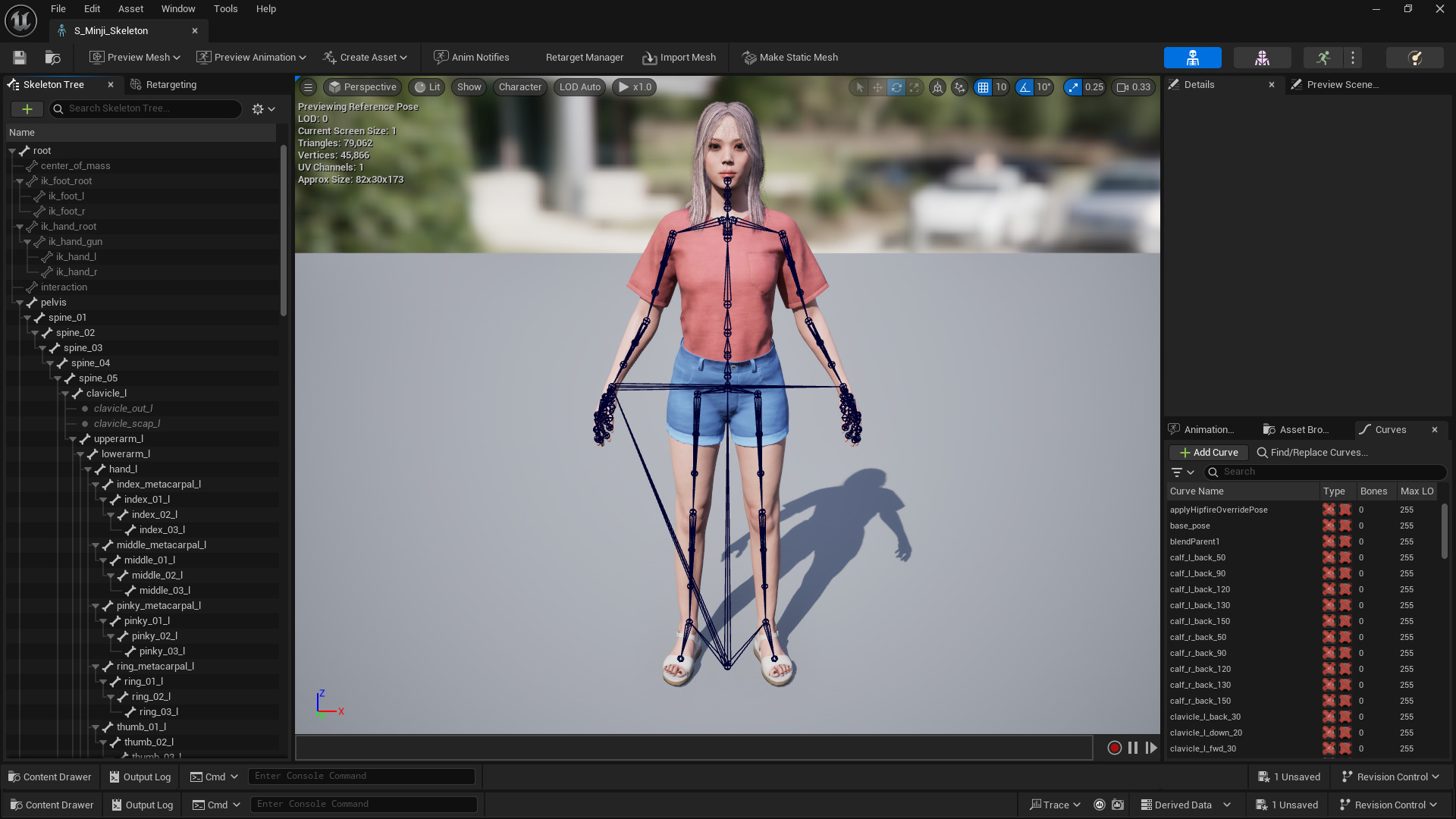 Casual Realistic Girl Minji  Low-poly 3D model_22