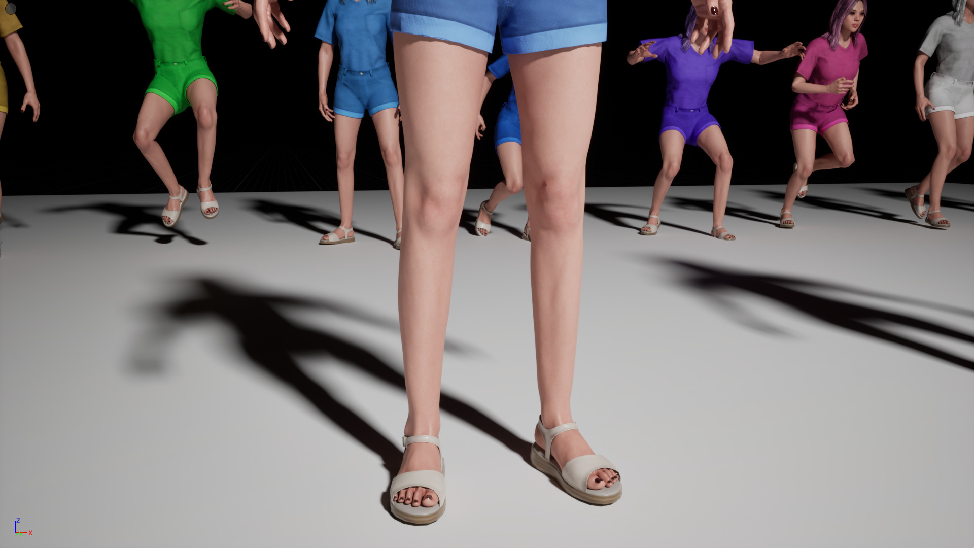 Casual Realistic Girl Minji  Low-poly 3D model_14