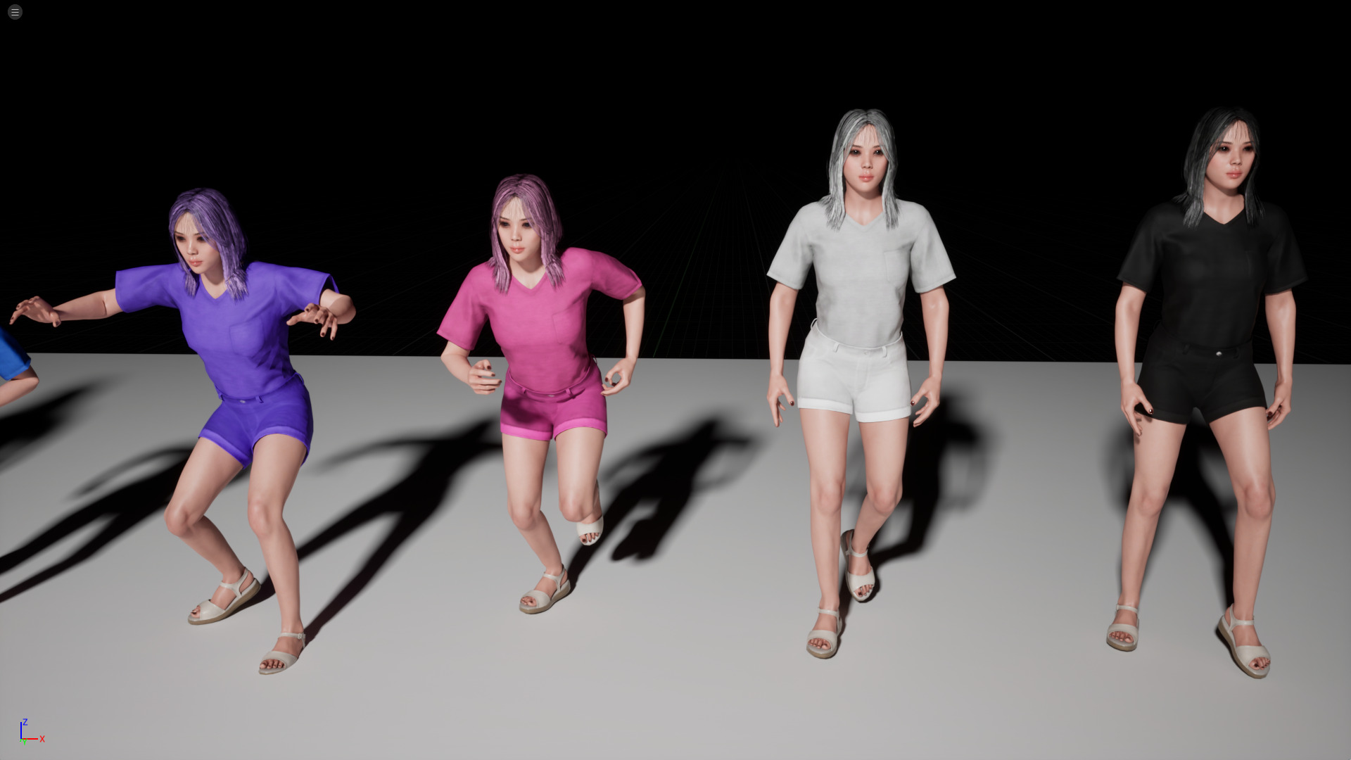 Casual Realistic Girl Minji  Low-poly 3D model_20