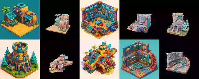 Building Color bundle 33 pack 100 glb