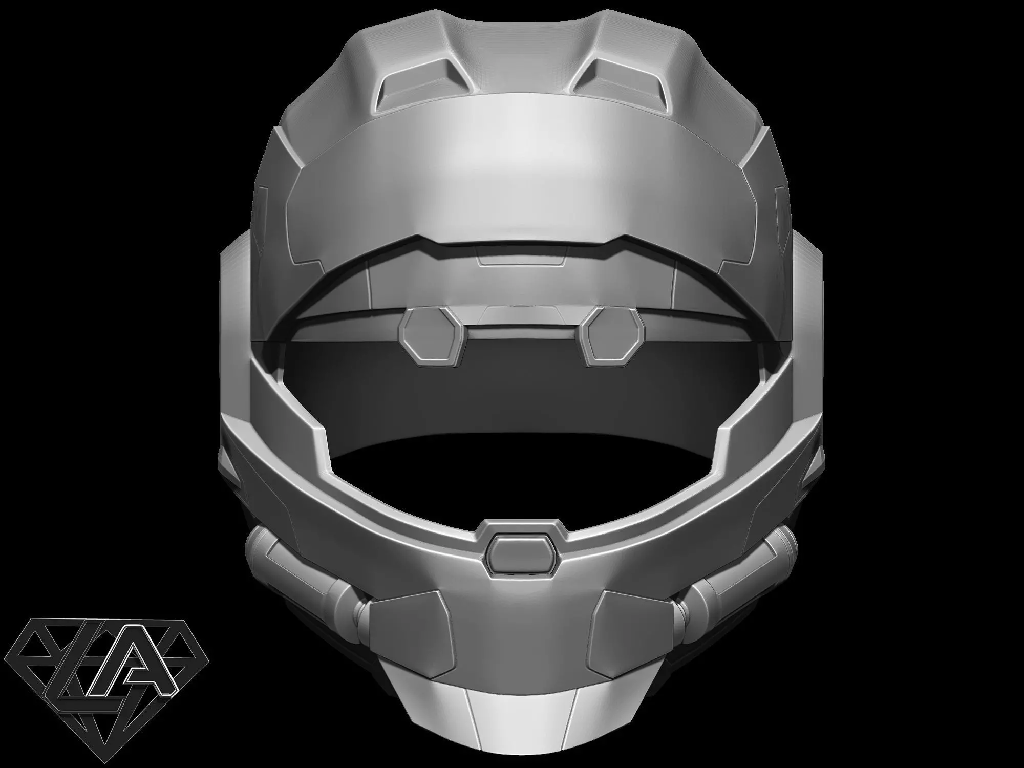 Halo CQC helmet 3D print model_0
