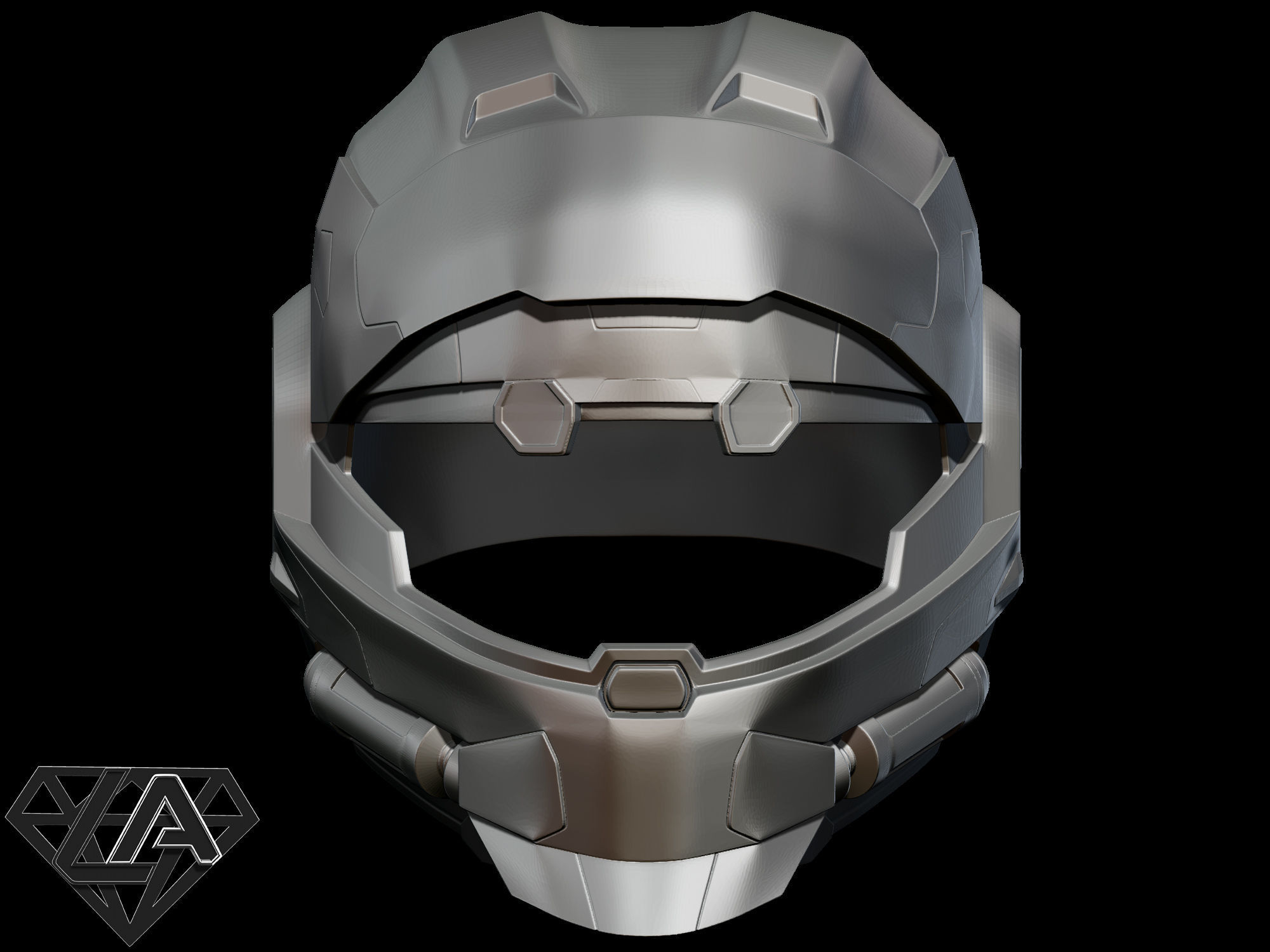 Halo CQC helmet 3D print model_1