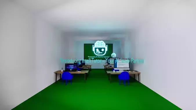  Modern Classroom 3D Model 