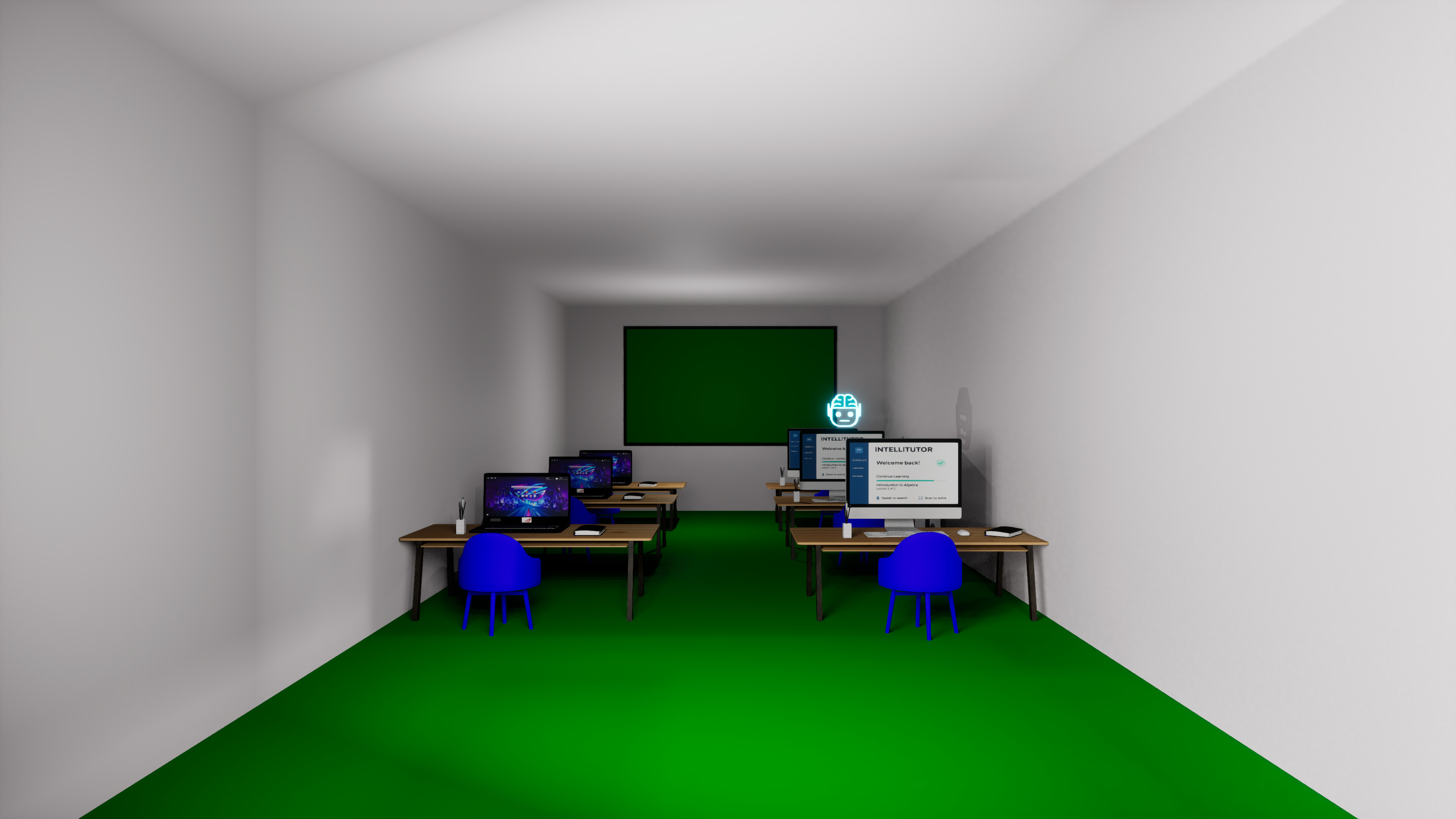 Modern Classroom 3D Model 3D model_1